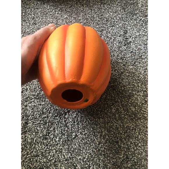 Ceramic Pumpkin Halloween Thanksgiving Autumn Fall EXCELLENT With Box Large - Picture 3 of 6